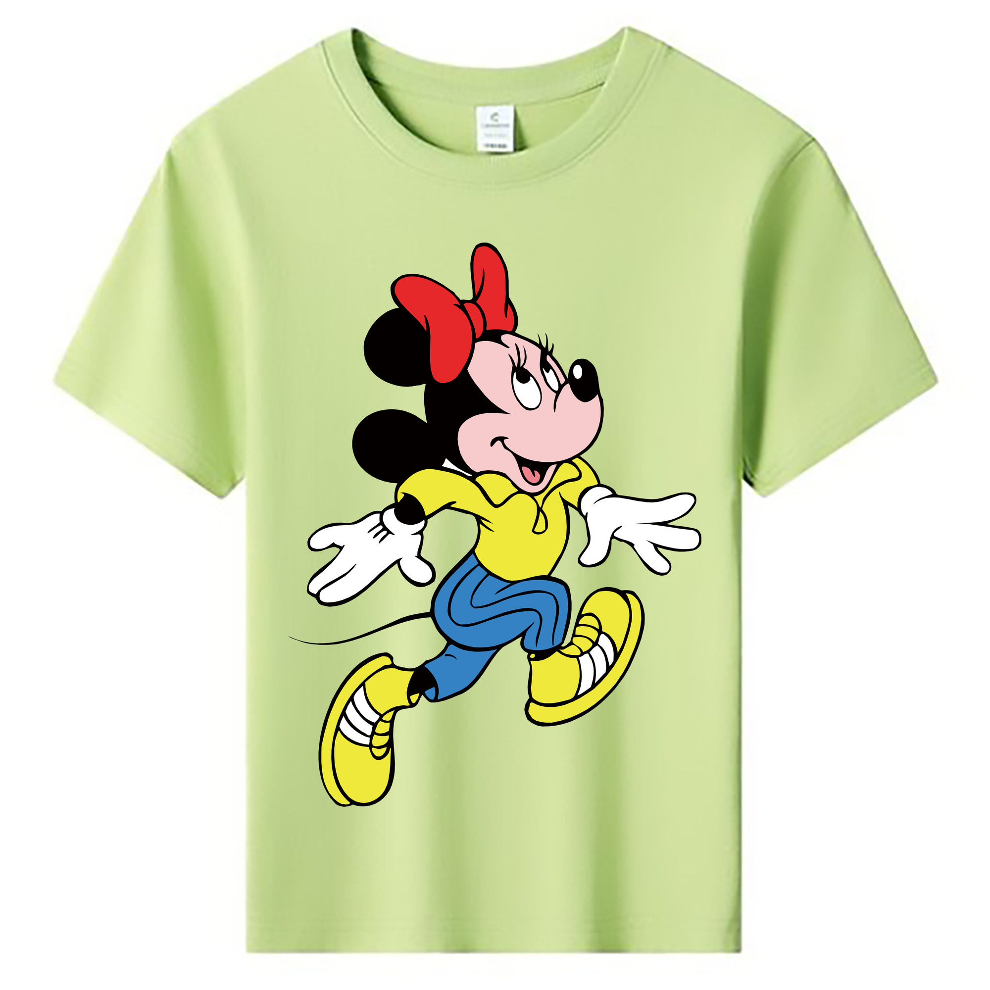 ミッキーマウス Mickey Mouse 綿100％キッズTシャツ（フロントプリント）